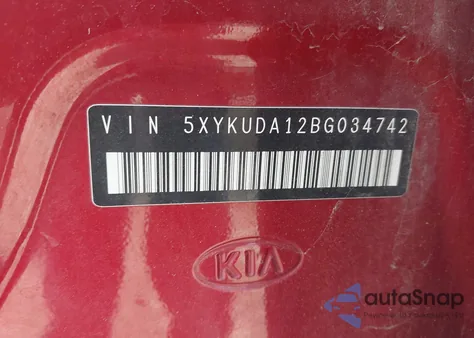 2011 Kia Sorento Ex z USA, uszkodzony, nr VIN 5XYKUDA12BG034742
